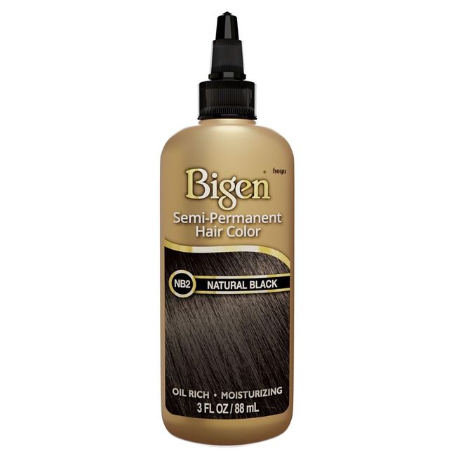 Bigen Semi-Permanent Haircolor #Nb2 Natural Black 3 Ounce (88ml) (3 Pack)