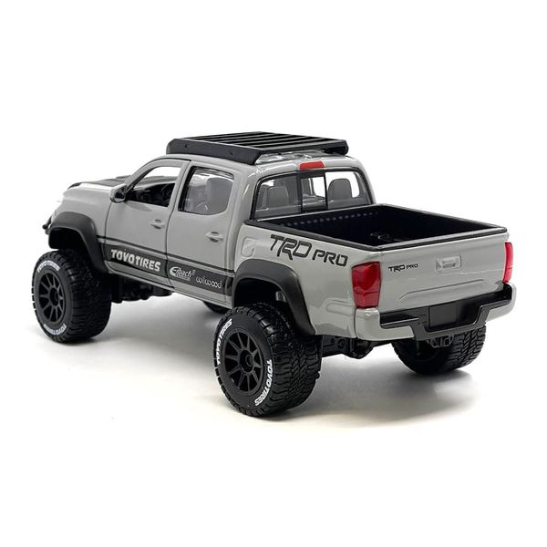 1:24 Scale Diecast Model Car Compatible with Maisto Toyota Tacoma TRD Off Road Pickup Truck Cement Grey 32458