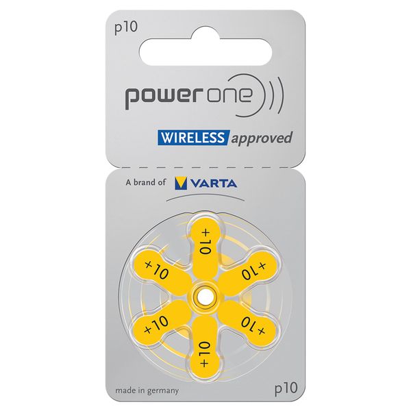PowerOne Hörgerätebatterien Größe 10, PR70 60 Batterien