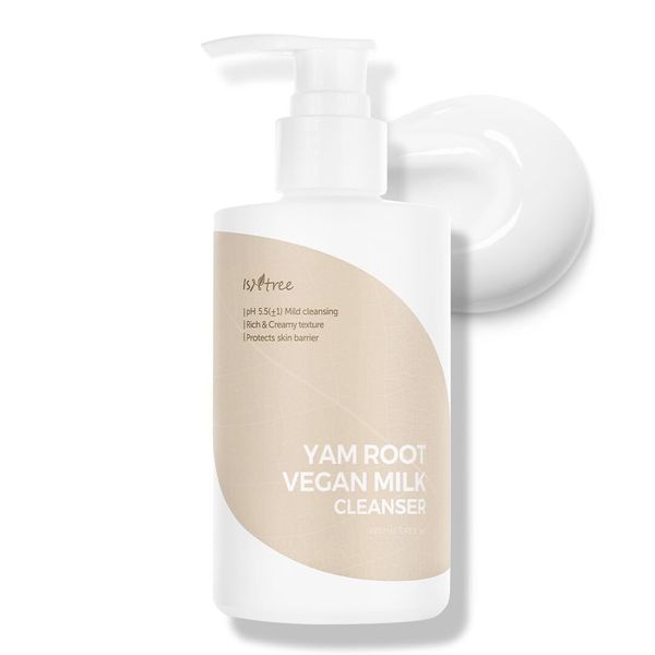 ISNTREE Yam Root Vegan Milk Cleanser 220ml 7.43 fl.oz | Cleanser with rich an...