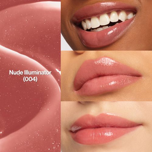 REVLON Super Lustrous Glass Shine Balm, Moisturizing Lip Makeup, Shiny Finish, Made with Hydrating and Nourishing Ingredients for Comfortable Wear, 004 Nude Illuminator, 0.11 oz