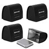 Linkidea 4 Pack Safety Razor Blade Bank, Safe Razor Metal Disposal Case for Storing Used Wasted Blades (Black)