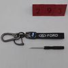 Leather 5 3/4" Key Holder Keychain For Ford