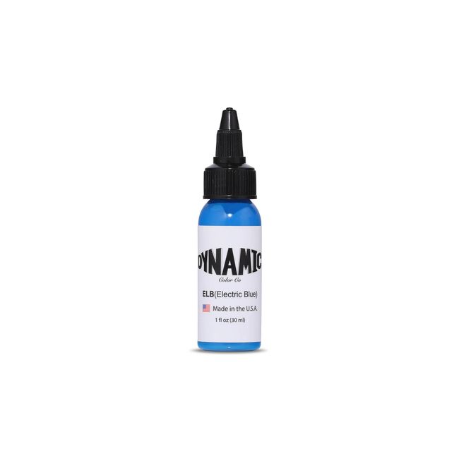 DYNAMIC Tattoofarbe, elektrisch, Blau, 30 ml