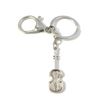 FizzyButton Gifts Viola Violin Keyring Key Ring and Lobster Clasp with Silver Tone Charm