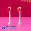 Curaprox Hydrosonic Sensitive Brush Heads for Sonic Toothbrush, Duo-Pack, Magenta/Orange
