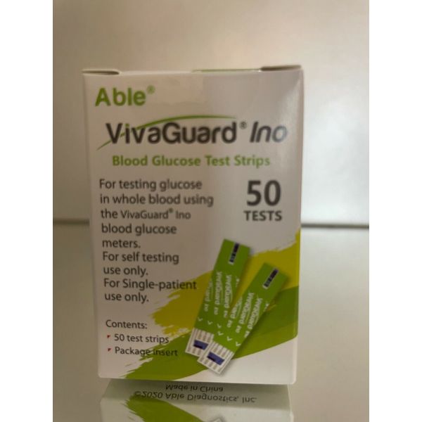 Viva Guard Diabetic Blood Glucose Test Strips QTY 50 EXP 09/2024 . FREE SHIPPING