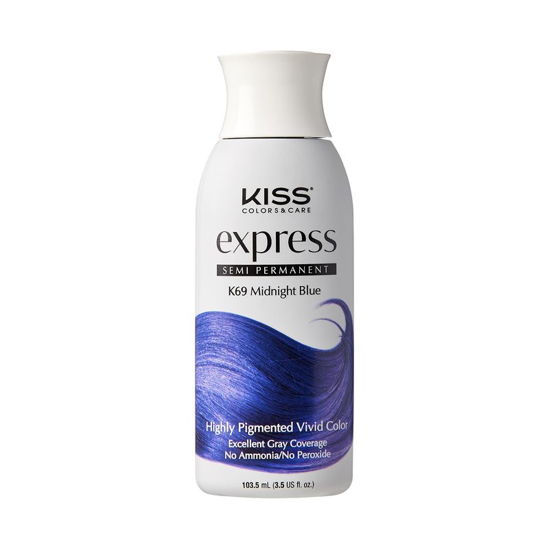 Kiss Express Semi-Permanent Hair Color 100mL (3.5 US fl.oz) (1 Count ...