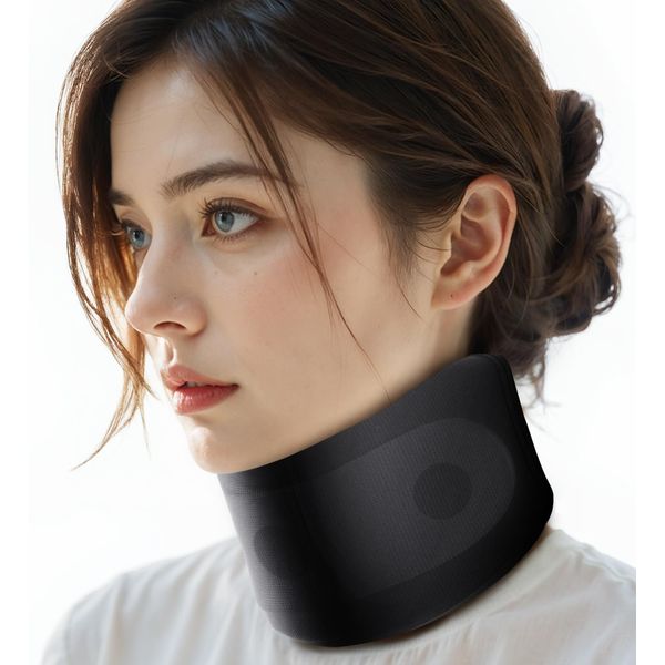 Hiayuloo Neck Corset, Cervical Vertebrae, Summer, Neck Support, Straight Neck Protection, Neck Stretcher, Neck Keeper, PC Work, Telework, Smartphone Operation, Travel by Bullet Train or Airplane,