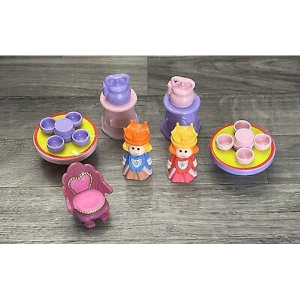 Early Learning Happy Land Princess Accessories Lot 7 Teapot Stove Queens Figure