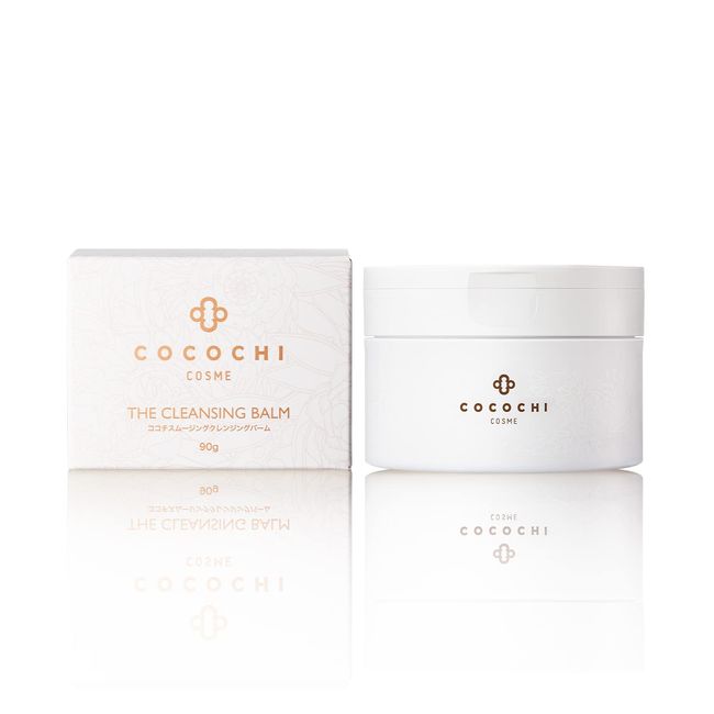 Cocochi Cosme Smoothing Balm, Makeup Remover, Cleansing Balm, Dullness, Moisturizing, Sensitive Skin, Refreshing, Cleansing, Pore Care, Skin Shaping, Tightening, No Double Face Washing, 3.2 oz (90 g), Made in Japan