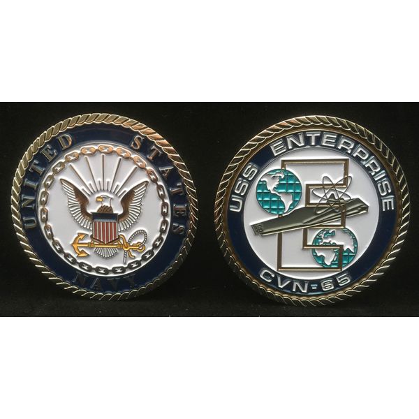 USS Enterprise CVN 65 (Enlisted) Challenge Coin
