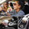 2-Pack Absorbent Car Coasters Ghost Pattern - Ceramic & Non-Scratch Cork Base Cup Holder Coasters Universal 2.56"