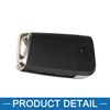 A ABSOPRO 3 Key Buttons Remote Control Key Fob Case Shell Replacement Black
