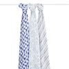 aden + anais Silky Soft Swaddle 3 Pack, Indigo