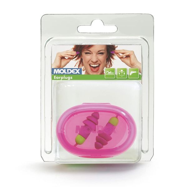 Moldex 6411 SNR 30 dB "Rocket" Earplugs with Cord - Multi-Colour
