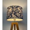China Blue Woodland Hare Pheasant Drum Lampshade
