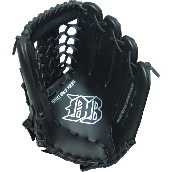 Be Active Baseball Glove, Hard Rubber Ball Type, General Use, black