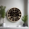 Black French Toile Clock- Antique Paris Clock