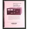 Ameritron AL-1500 Instruction Manual - ring bound with protective covers!