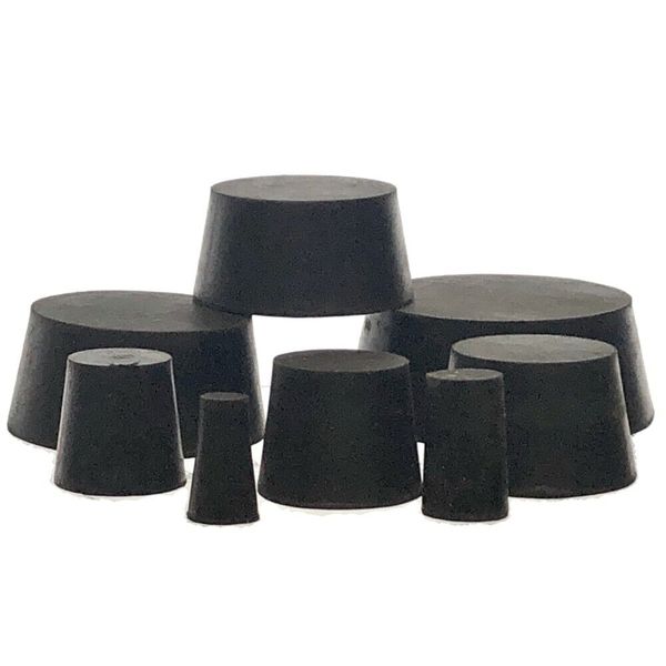 Rubber Stoppers, Size 10, Solid, Karter Scientific 216U1 (Pack 7)