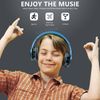 Blue Wireless Bluetooth Foldable Headphones Over Ear Hi-Fi Stereo Headset PC TV