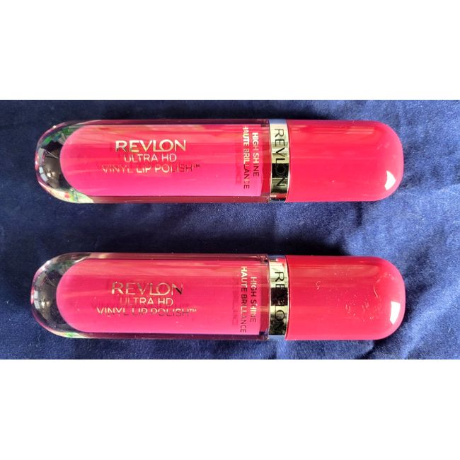 Revlon Ultra HD Vinyl Lip Polish Liquid Lipstick Rule The World 2 Pack