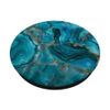 Teal Turquoise Natural Stone Marble-Like Pattern Print PopSockets Standard PopGrip