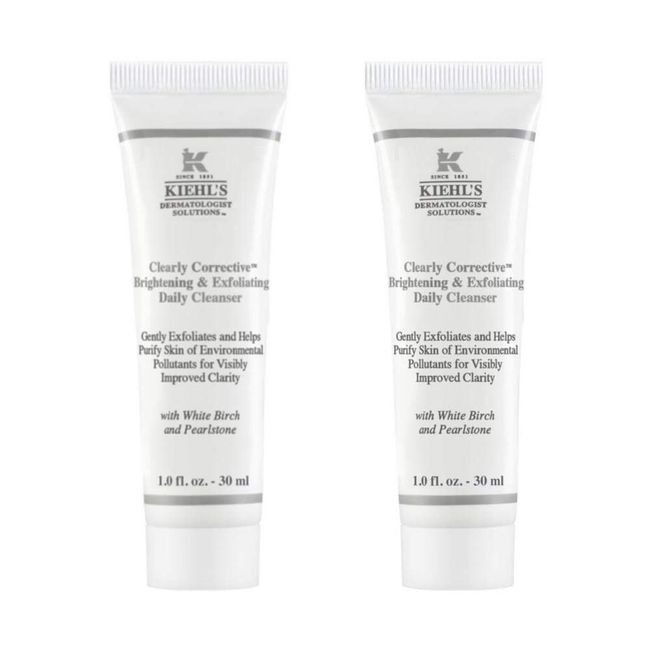 Clearly Corrective Brightening & Exfoliating Daily Cleanser ~ PACK OF 2 ~ Travel Size 1 fl oz / 30ml x2