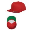 Flexfit Klassische 5-Panel Unisex Snapback Cap, Schwarz/Schwarz, Einheitsgröße