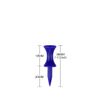 Zivisk Golf Tees Plastic Pack of 100 38 mm