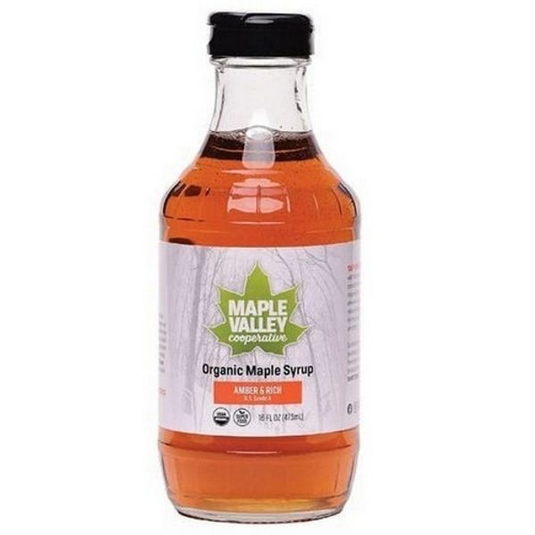 Organic Maple Syrup Amber And Rich 16 Oz
