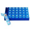 Ezy Dose 67388 Weekly One-Day-At-A-Time Pill Planner Snap In Large Compartment