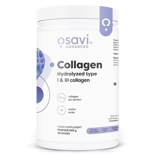 Osavi Collagen Peptides - Hydrolyzed Type 1 & 3 - 600g