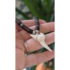 BRILLIANT GIFTS LARGE SHELL RESIN TOOTH SHAPED NECKLACE
