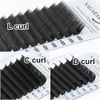 NAGARAKU Flat Lash Eyelash Extensions with 2 Bristles for Eye Volume, Soft Lightweight Natural Finish Thickness 0.15mm /D Curl Length 8mm ~ 12mm Mixed / 12 Rows