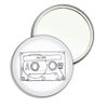 Cassette Tape - 77mm Round Compact Mirror