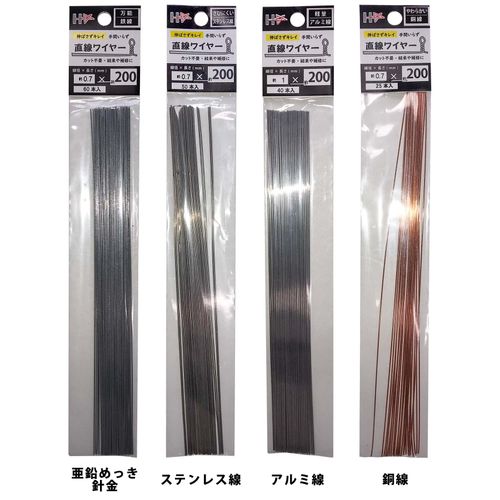 DAIDOHANT 10155389 Straight Wire Stainless Steel Wire 0.06 inch (1.6 mm) / 7.9 inches (200 mm) (15 Pieces)