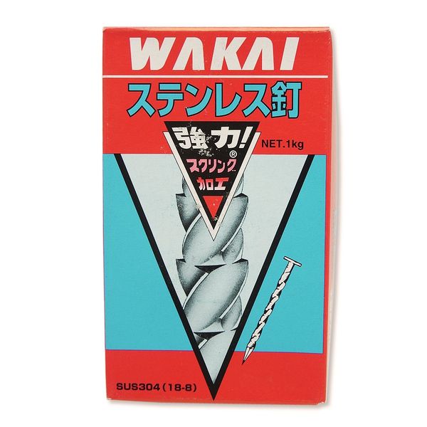 WAKAI Stainless Steel Nails, Scling, Flat Head, 0.6 x 1.3 inches (15 x 32 mm), 2.2 lbs (1 kg)