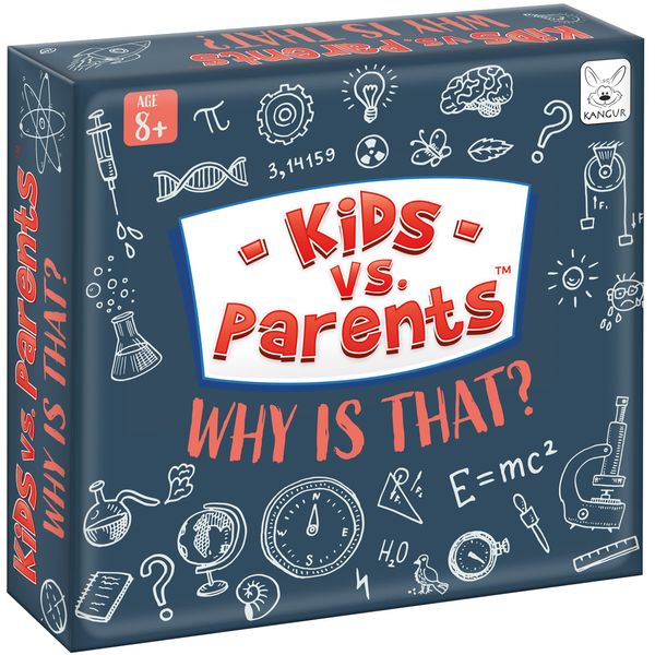 Board Game for Kids and Parents Trivia Games for Kids Quiz Family Games Party Games | Kids vs Parents - Why is That? | Age 8+