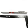 Uni M41010.26 Shift Pipe Lock Drafting 0.4mm Pencil, Silver Body with Green Accent