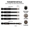 6mm Diamond Drilling Bit Set Core Bits Hole Saw Cutter Plus Hole Opener 5pcs/set