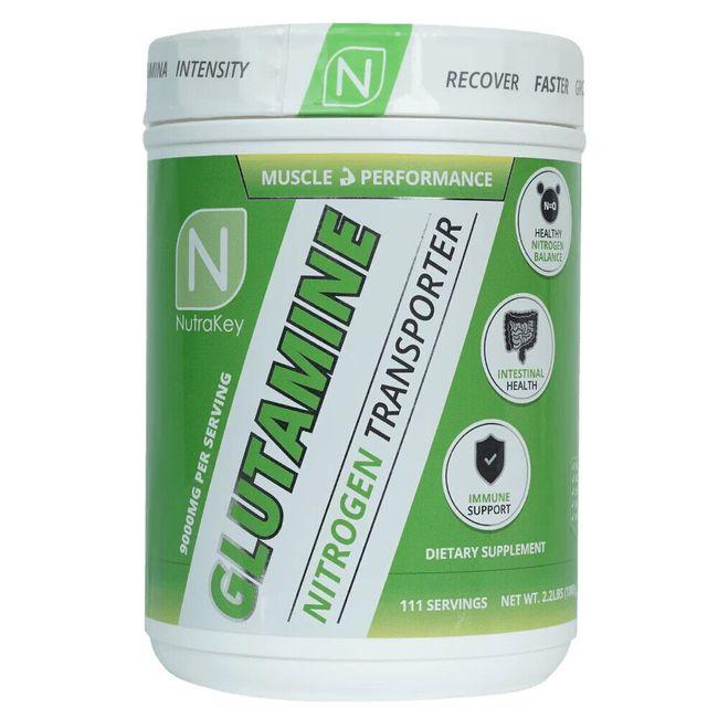 Nutrakey GLUTAMINE - Nitrogen Transporter  - 111 serving  2.2 lb  1000 g