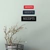 Signs ByLITA Basic Receipts Sign (Brushed Gold) - Small