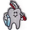 TOOTH w/TOOTHBRUSH Iron On Patch Dental Profession Medical