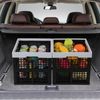 Hynomiky 18 Quart Collapsible Milk Crate, 3 Pack Plastic Stackable Storage Crate, Square Folding Baskets, Black