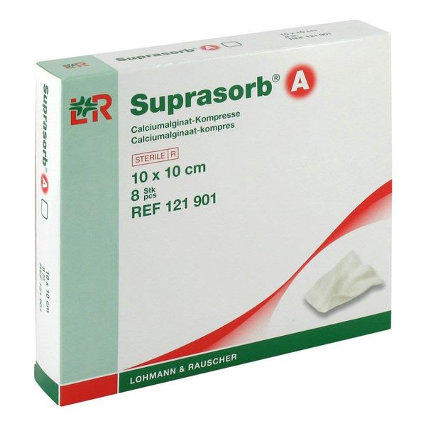 Suprasorb A Calcium Alginate Kompr. 10 x 10 cm 8 pieces