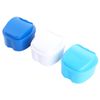 3Pcs Bath Case with Strainer False Teeth Storage Box with Baskett Net Container Holder for Travel, Retainer Cleaning Case