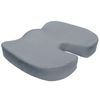 Premium Memory Foam Coccyx Seat Pad + Back Support Lumbar Cushion Pillow Set