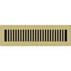 Polished Brass Plated Contemporary Floor Register 2"x14" NEW